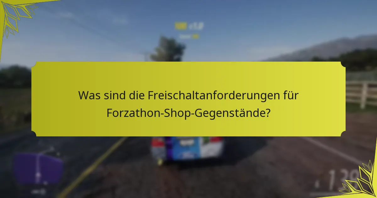 Was sind die Seltenheitsgrade der Forzathon-Shop-Gegenstände?