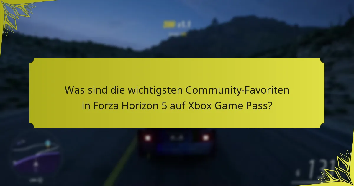 Welche Gegenstände verbessern das Forza Horizon 5 Erlebnis auf Xbox Game Pass?